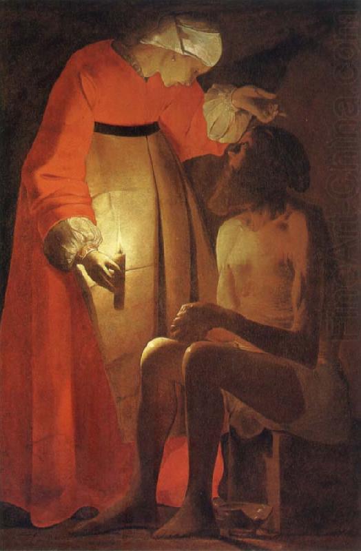Georges de La Tour Ijob will mock of its woman china oil painting image